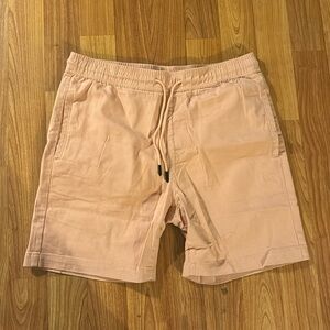 Salmon men’s drawstring shorts